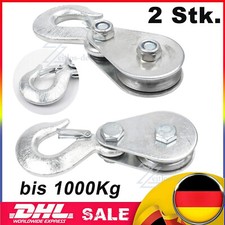 2x Umlenkrolle Seilrolle für
