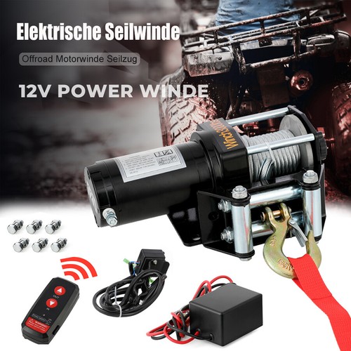 Elektrische seilwinde 12v mit - elektrische,
